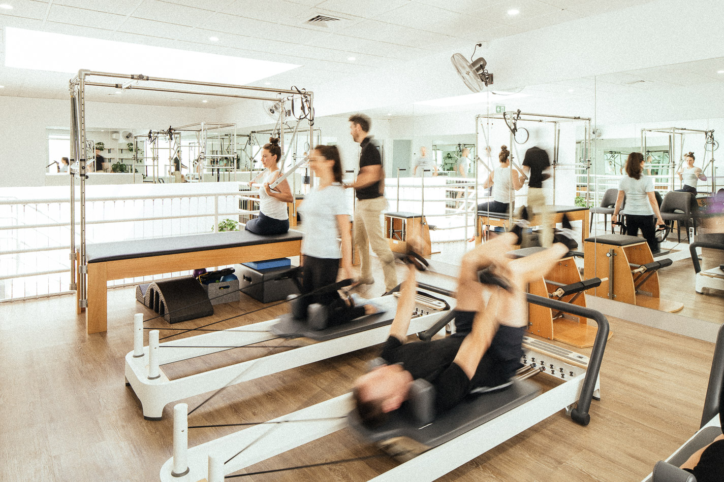 Upstairs at Range Preston - Pilates Reformers